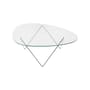 Pedrera Coffee table glass transparent / 106 x 86 cm - Reissued 1955 - Gubi