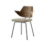 Fauteuil RFH RD7 bois naturel / Robin Day, 1951 - Assise rembourrée - &tradition