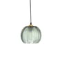 Adar Pendant glass green / Ø 22 cm - Textured glass - Bloomingville