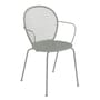 Lorette Stackable armchair metal grey / Perforated metal - Fermob