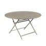 Klapptisch Caractère metall beige / Ø 128 cm / 7 Personen - Fermob