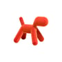 Decorazione Puppy XS Floqué tessuto arancione / Effetto velluto - L 18,5 cm - Eero Aarnio, 2003 - Magis