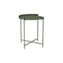 Tavolino d'appoggio Edge metallo verde / Poignée rabattable -Ø 46 x H 53 cm - Houe