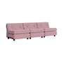 Sofa Amanta textil rosa / 3-Sitzer - L 238 cm / Neuauflage 1966, Mario Bellini - Hay