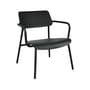 Fauteuil bas empilable Studie métal noir - Fermob