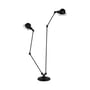 Lampadaire Loft métal noir /Double - 2 bras articulés - H max 160 cm / 120 cm - Jieldé