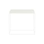 Tavolino Tray metallo bianco / 60 x 40 x H 54 cm - Hay