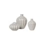 Set de 3 mini vases Amalie céramique gris - BROSTE COPENHAGEN