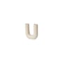 Hector U Vase ceramic beige / W 14.5 x H 16 cm - BROSTE COPENHAGEN