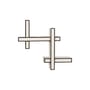 Lepid Double Wall shelf wood white / L 101 x H 95 cm - Kartell