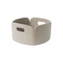 Restore Basket textile beige / 28 x 28 cm - Recycled plastic bottles - Muuto