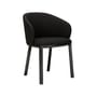 Fauteuil rembourré Unda tissu noir - Ethnicraft