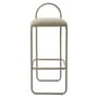 Angui Large High stool textile beige / H 75 cm - Recycled polyester fabric - AYTM