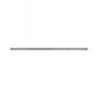 Suspension Luce Cilindrica S3 verre transparent / L 250 cm - Flos