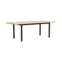 Table rectangulaire Annex Overhang bois naturel / 220 x 90 cm - Hay