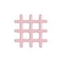 Topfuntersetzer Grid keramik rosa / 19 x 19 cm - Steinzeug - & klevering