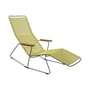 Transat inclinable Click Sunrocker plastique jaune / 2 positions - Houe