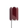Arcs Wall light with plug metal red / Steel - L 17 x H 25 cm - Hay