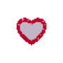 Wandspiegel Pixel - Heart holz rot / 55,5 x 51,5 cm - Seletti