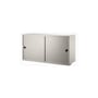  Crate wood beige / 2 sliding doors - W 78 x D 30 x H 42 cm - String Furniture