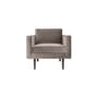 Fauteuil rembourré Wind tissu gris / Velours - BROSTE COPENHAGEN