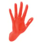 Patère Hand Job - WAVE plastique orange / Résine - fait main - Thelermont Hupton