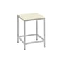 Tabouret Alu Stool métal blanc / Small - H 45 cm - valerie objects