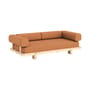 Canapé convertible Stay tissu orange / Lit 1 place - L 214 cm - KARUP