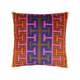 Coussin Madrid Key multicolore / 50 x 50 cm - Velours - Jonathan Adler