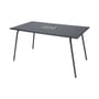 rechteckiger Tisch Monceau metall grau schwarz / 146 x 80 cm - für 6 Personen - Fermob