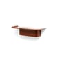 Regal Korpus Medium metall rot / 4 Haken - L 60 x T 25 x H 14 cm / Aluminium - Hay
