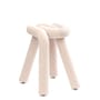 Bold Upholstered stool textile beige / Padded - Moustache