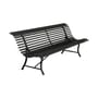 Bank mit Rückenlehne Louisiane metall schwarz / L 200 cm - Metall - Fermob