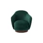 Fauteuil pivotant Bozzolo tissu vert / Moyen modèle - L 75 cm / Laine bouclette - Maison Sarah Lavoine