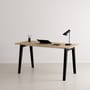 New Modern Desk wood black / 150 x 70 cm - Eco-certified oak - TIPTOE
