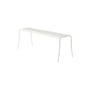 Panchina Patio Lames metallo bianco / Doghe - En&ls 116 cm - Tolix