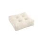 Pouf More tessuto bianco / 70 x 70 cm - Fatto a mano in Europa - KARUP