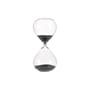 Sablier Ball Medium verre noir transparent / 90 min - H 30 cm - POLSPOTTEN