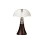 Pipistrello Medium LED Table lamp plastic material brown / H 50 to 62 cm - Gae Aulenti, 1965 - Martinelli Luce