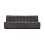 N701 Straight sofa  textile grey / UK version - 3 seater / L 210 cm - Ethnicraft
