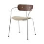 Poltrona impilabile Pavilion AV4 beige legno naturale / Noce laccato - &tradition