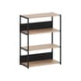 Regal UNIT 3 metall schwarz / H 110 x B 84 cm - TIPTOE