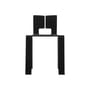 Sedia impilabile Ombra Tokyo legno nero / Charlotte Perriand, 1953 - CASSINA