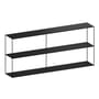 Regal Slim Irony metall schwarz / Konsole - L 180 x H 64 cm - Zeus