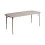 Table rectangulaire Week-end métal beige / 180 x 85 cm - Aluminium / 6 personnes - Petite Friture