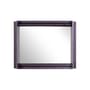 Miroir mural Coves céramique violet / Avec étagère - 80 x 60 cm - Magis