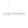 Suspension Luce Sferica S1 verre transparent / L 167 cm - Flos