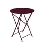 Bistro Foldable table metal red / Ø 60 cm - Steel / 2-seater - Fermob