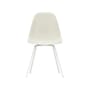 RE DSX - Eames Plastic Side Chair Chair plastic material grey / (1950) - White legs / Recycled - Vitra