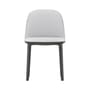 Chaise rembourrée Softshell Side Chair tissu gris / 4 pieds - Vitra